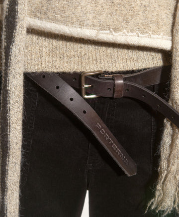 2WAY LAYERED COWHIDE LEATHER BELT